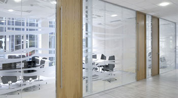 Glazed partition